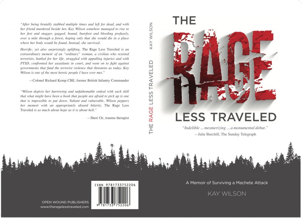 Front and back cover of The Rage Less Traveled by Kay Wilson.